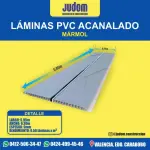 LAMINA PVC 5.95x0.30 mts MARMOL ACAN