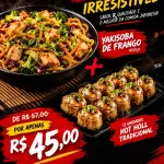 YAKISSOBA PEQUENO FRANGO + HOT HOLL(copy)
