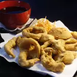Tempura de verduras y camarón