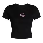 Camiseta negra logo dados