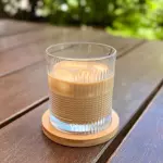 Café espresso com leite gelado