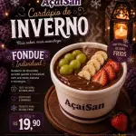 Fondue 300g Banana, morango e uva