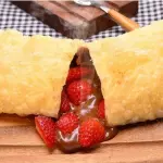 Pastel Nutella com Morangos