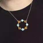 Collar de círculos mixto