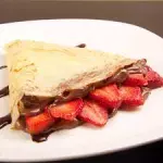 crepa con fresas y nutella