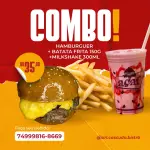 combo(hamb de siri+bata150g+milk300m