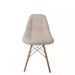 Silla eames tapizada pana Capitone