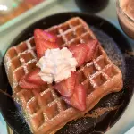 Waffles con frutas