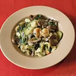 Orecchiette, Camarones, Azafrán y...