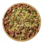 Tempero cebola, salsa e bacon