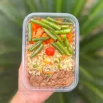 Carne de panela ao sugo com legumes