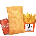 Pastel + Batata P + Coca lata