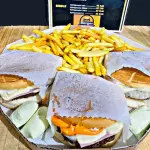 3 x burger fritas