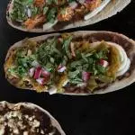 Huarache de nopales.