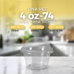 TINA PET CON TAPA DOMO 4oz-74