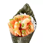 Temaki de Salmão e camarão