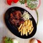 Alitas BBQ X 6 piezas alitas y muslo