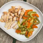 Pollo y mix de vegetales