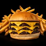 Cheeseburger + Papas Fritas