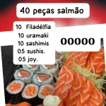 Combo 40 peças salmão