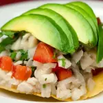 TOSTADA DE CEVICHE DE PESCADO