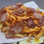Meia batata cheddar