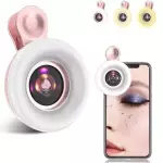 Lupa y luz led para cámara celular