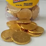 Monedas de chocolate