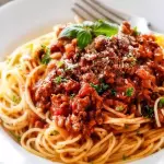 Espagueti a la Bolognesa