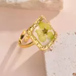 Anillo encapsulado verde