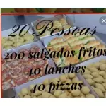 200 SALGADOS 40 PIZZAS 40 LANCHES