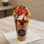 Buble Waffle con Fruta