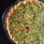 Tarta individual de verdura