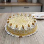 Tarta con almendras y galleticas