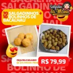 70 SALGADOS + 10 BACALHAU