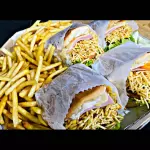 4 x salada fritas
