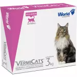 Vermicats 3 kg c/ 4 comprimidos