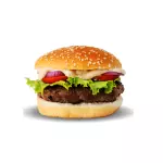 Hamburguesa a la brasa sinple