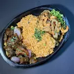 Mar y tierra con arroz cremoso
