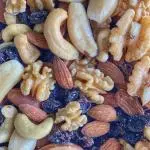 Mix de castanhas com uva passa