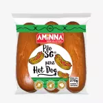 Pão Aminna Hot Dog sem glúten 270g