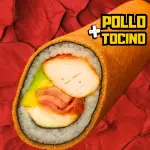 HandRoll De Pollo con Tocino Frito😏