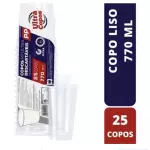 Pacote de copos 700 ml / 25 unidades
