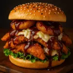 Sandwich Barbecue de Tiras de Pollo