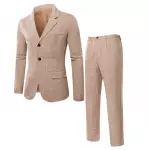 Blazer de cuadros con botón