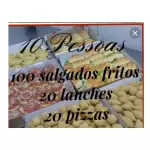 100 SALGADOS 20 PIZZAS 20 LANCHES