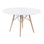 Mesa Eames 100 cm Blanco/Negro