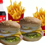 2x EGG + 2 BATATA P + REFRI 1 LT