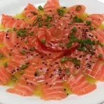 Carpaccio de salmão - 10 fatias