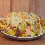 Salchipapa Carne y pollo 🍗 🍖